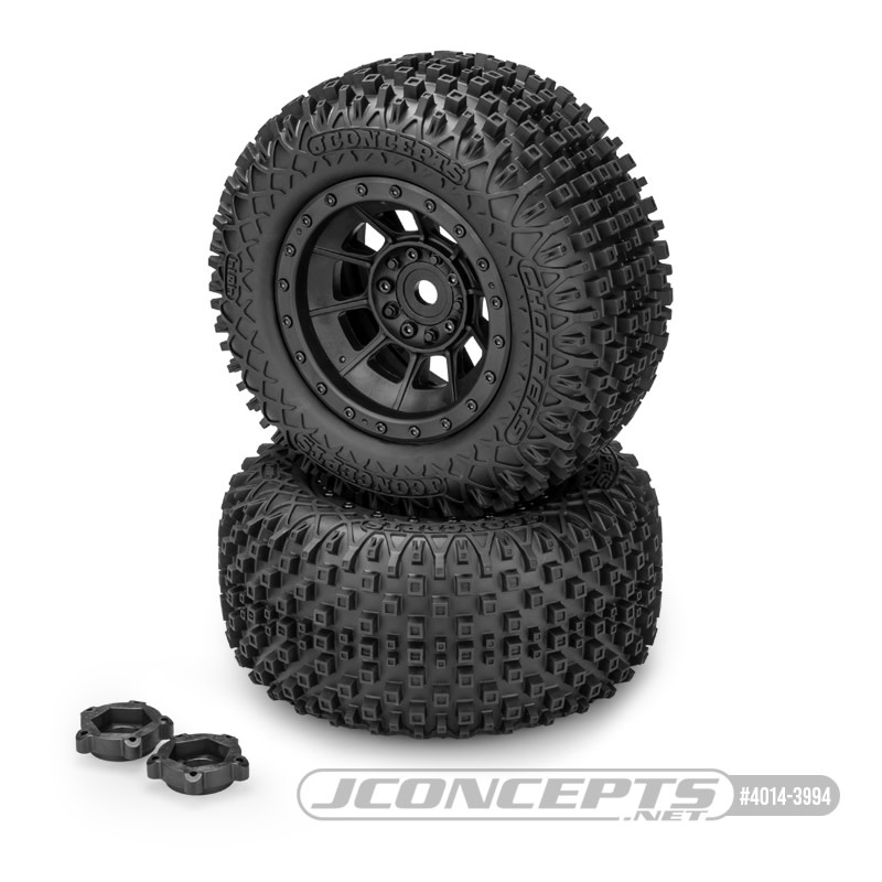 JCO4014-3994 CHOPPERS, PLATINUM COMPOUND, PRE-MOUNTED ON #3425B WHEEL, FITS TRAXXAS X-MAXX, XRT, & ARRMA KRATON 8