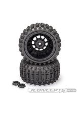 JCONCEPTS JCO4013-3994 MAGMAS, PLATINUM COMPOUND, PRE-MOUNTED ON #3425B WHEELS, FITS TRAXXAS X-MAXX, XRT, & ARRMA KRATON 8S