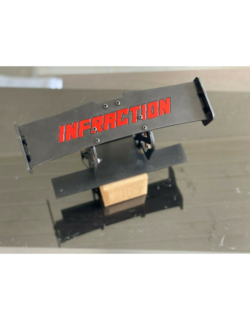 STUPID RC STP1138BK INFRACTION ACTIVE REAR WING BLACK