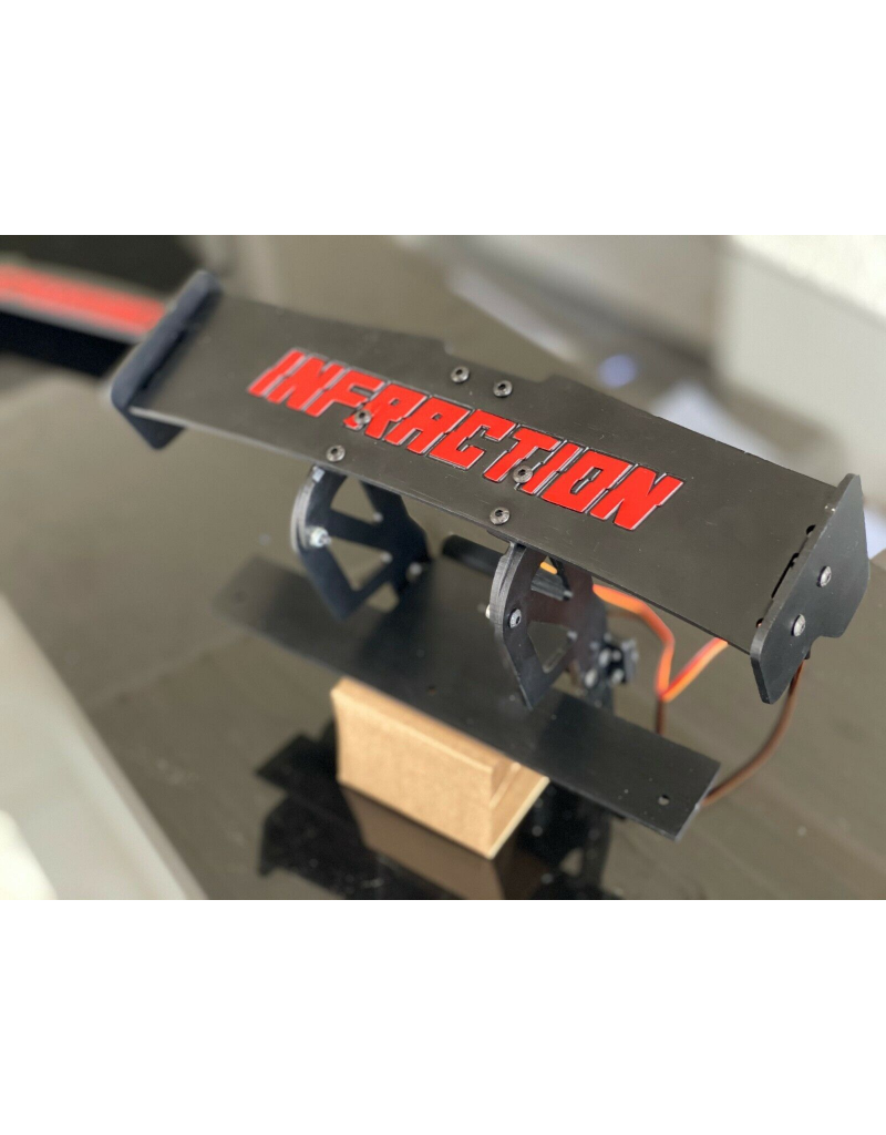 STUPID RC STP1138BK INFRACTION ACTIVE REAR WING BLACK