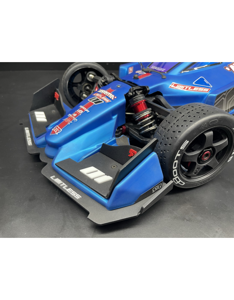 STUPID RC STP1135BK ACTIVE WING KIT W/ FRONT SPLITTER FOR LIMITLESS V2 BLACK (2PCS)