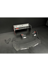 STUPID RC STP1135BK ACTIVE WING KIT W/ FRONT SPLITTER FOR LIMITLESS V2 BLACK (2PCS)