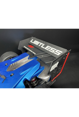 STUPID RC STP1135BK ACTIVE WING KIT W/ FRONT SPLITTER FOR LIMITLESS V2 BLACK (2PCS)