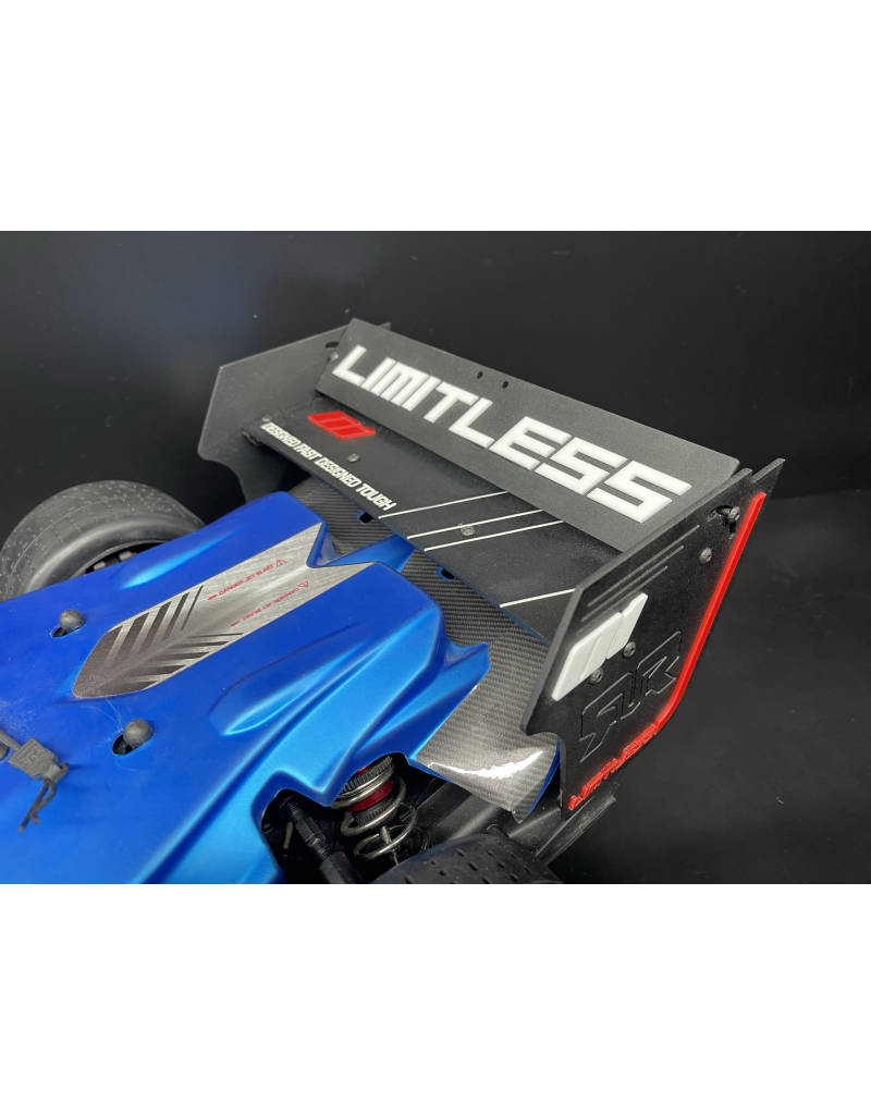 STUPID RC STP1135BK ACTIVE WING KIT W/ FRONT SPLITTER FOR LIMITLESS V2 BLACK (2PCS)