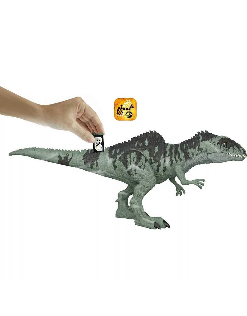 JURASSIC WORLD MTL GYC94 JURASSIC WORLD: DOMINION STRIKE 'N ROAR GIGANOTOSAURUS DINOSAUR FIGURE