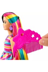 BARBIE MTL HCM87/HCM90 BARBIE TOTALLY HAIR DOLL - HEART THEMED DRESS