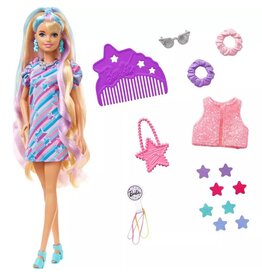 BARBIE MTL HCM87/HCM88 BARBIE TOTALLY HAIR DOLL - STAR-THEMED DRESS