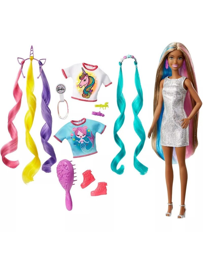 BARBIE MTL GHN03/GHN05 BARBIE FANTASY HAIR DOLL - MERMAID AND UNICORN LOOKS