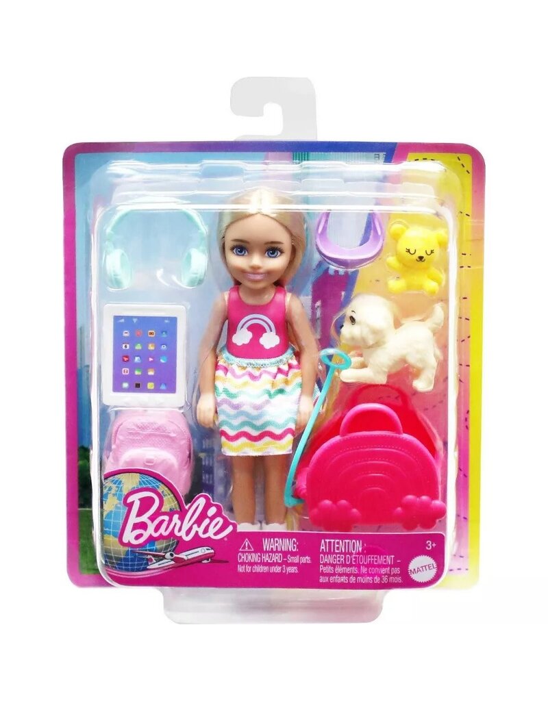 BARBIE MTL HJY17 BARBIE TOYS, CHELSEA DOLL AND ACCESSORIES TRAVEL SET WITH PUPPY