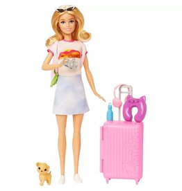BARBIE MTL HJY18 BARBIE DOLL AND ACCESSORIES TRAVEL SET WITH PUPPY