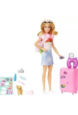 BARBIE MTL HJY18 BARBIE DOLL AND ACCESSORIES TRAVEL SET WITH PUPPY