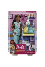 BARBIE MTL DHB63/GKH24 BARBIE YOU CAN BE ANYTHING BABY DOCTOR BRUNETTE DOLL AND PLAYSET