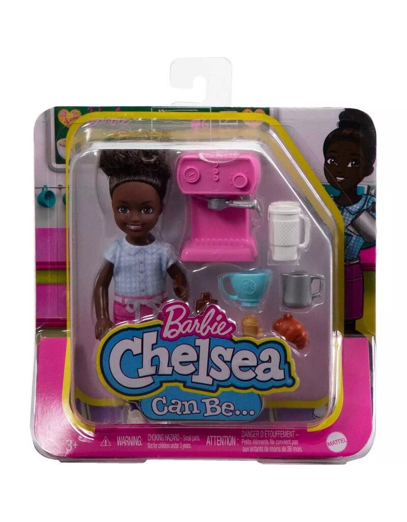 BARBIE MTL GTN86/HKD95 BARBIE CHELSEA DOLL AND ACCESSORIES BARISTA SET CAN BE SMALL DOLL