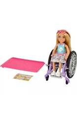 BARBIE MTL HGP28/HGP29 BARBIE CHELSEA WHEELCHAIR DOLL - SWEETS DRESS