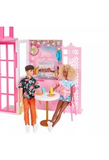 BARBIE MTL HCD47 BARBIE DOLLHOUSE PLAYSET - 2 LEVELS & 4 PLAY AREAS