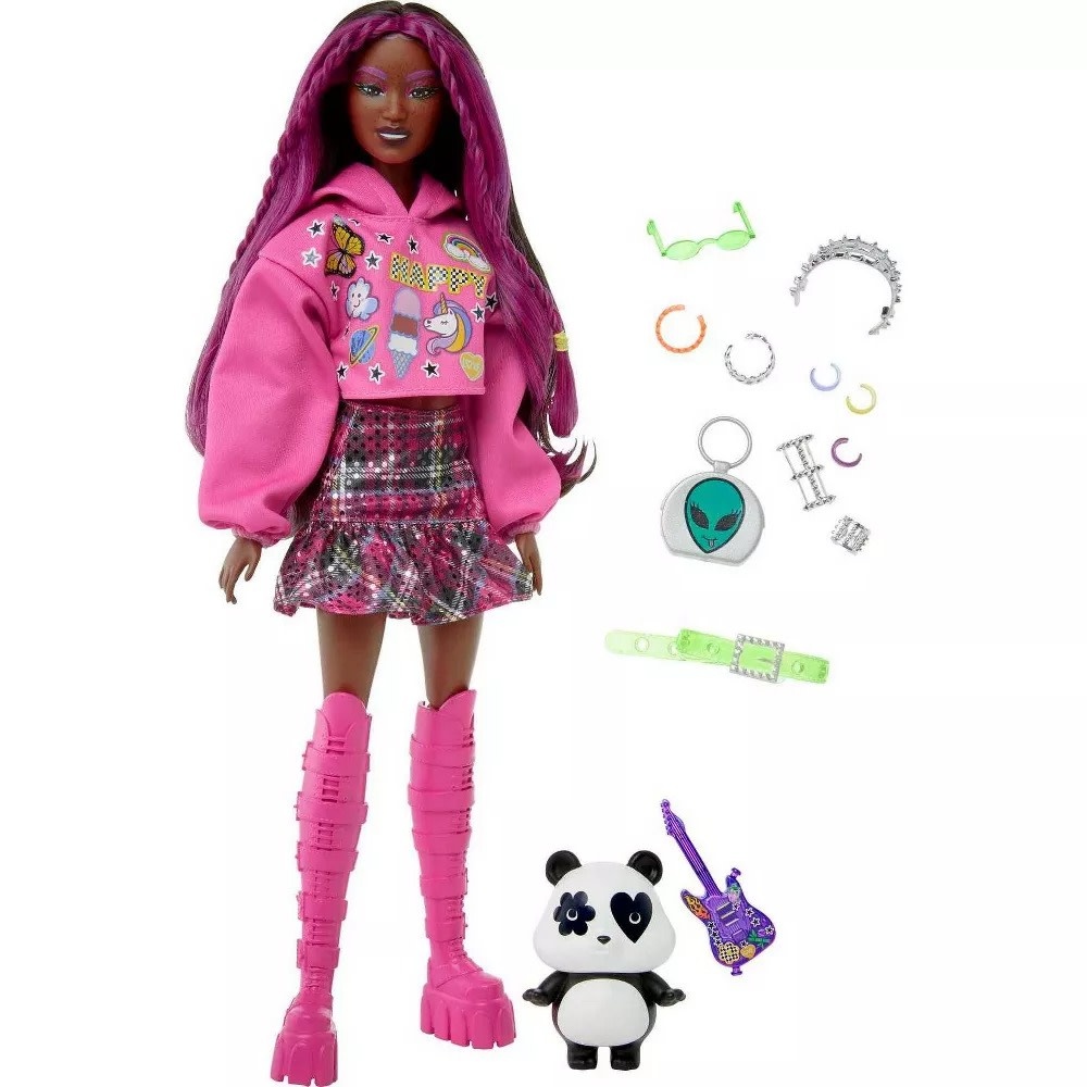 MTL GRN27/HKP93 BARBIE EXTRA DOLL WITH PET PANDA