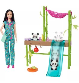 BARBIE MTL HKT77 BARBIE PANDA CARE AND RESCUE PLAYSET WITH COLOR-CHANGE