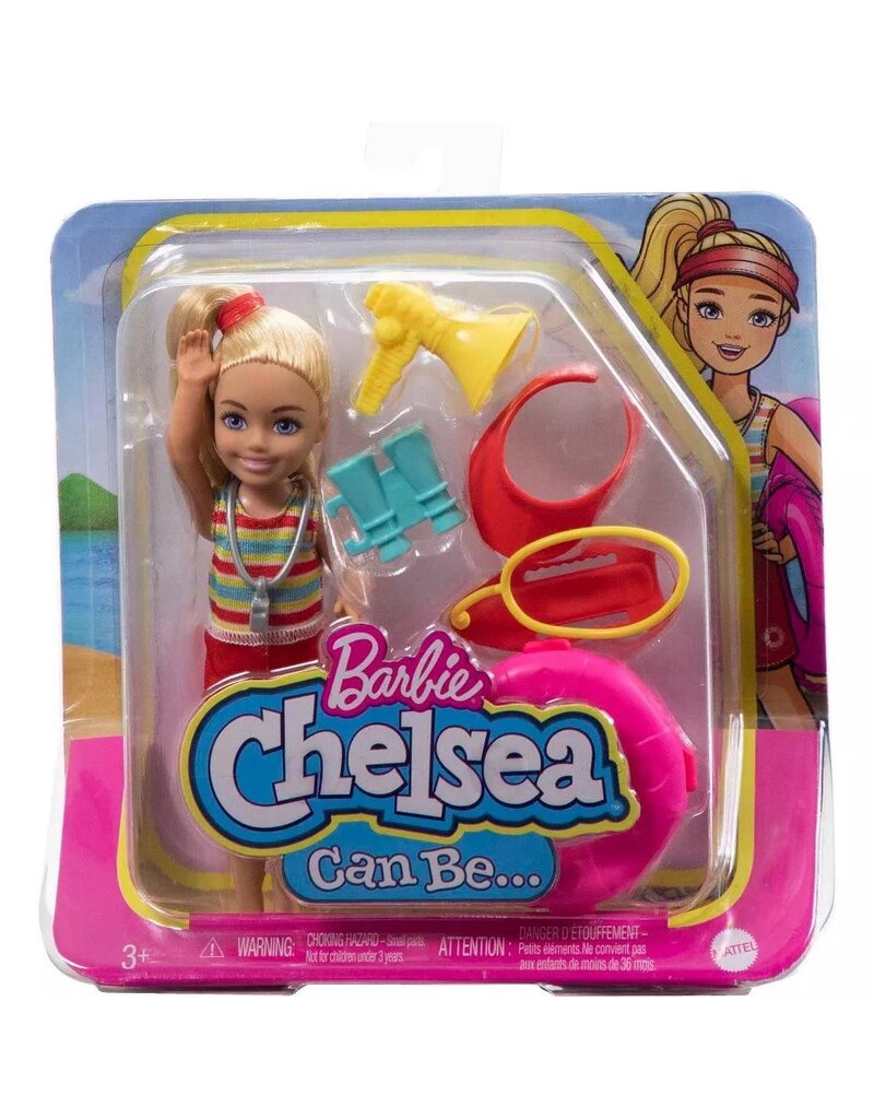 BARBIE MTL GTN86/HKD94 BARBIE CHELSEA DOLL AND ACCESSORIES LIFEGUARD SET CHELSEA CAN BE SMALL DOLL