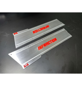 STUPID RC STP1172 INFRACTION SIDE SKIRTS ALUMINUM SILVER