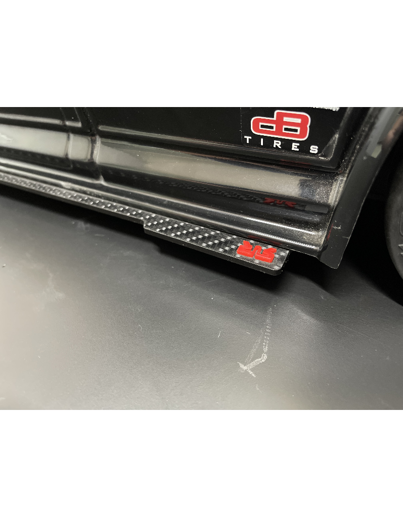 STUPID RC STP1172CF ARRMA IN FRACTON SIDE SKIRTS CARBON FIBER RED