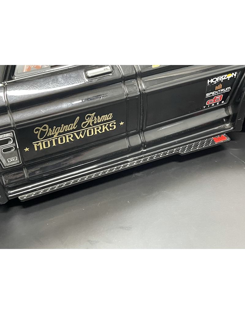 STUPID RC STP1172CF ARRMA IN FRACTON SIDE SKIRTS CARBON FIBER RED