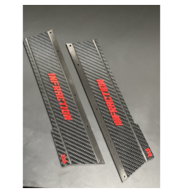 STUPID RC STP1172CF ARRMA IN FRACTON SIDE SKIRTS CARBON FIBER RED