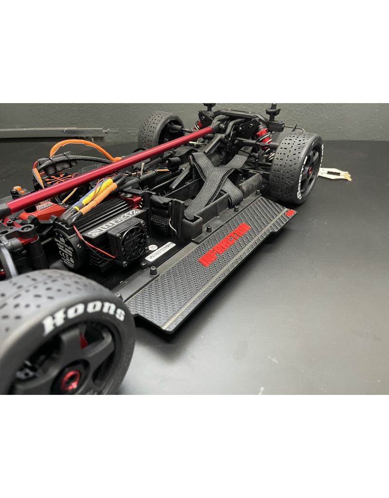 STUPID RC STP1172CF ARRMA IN FRACTON SIDE SKIRTS CARBON FIBER RED