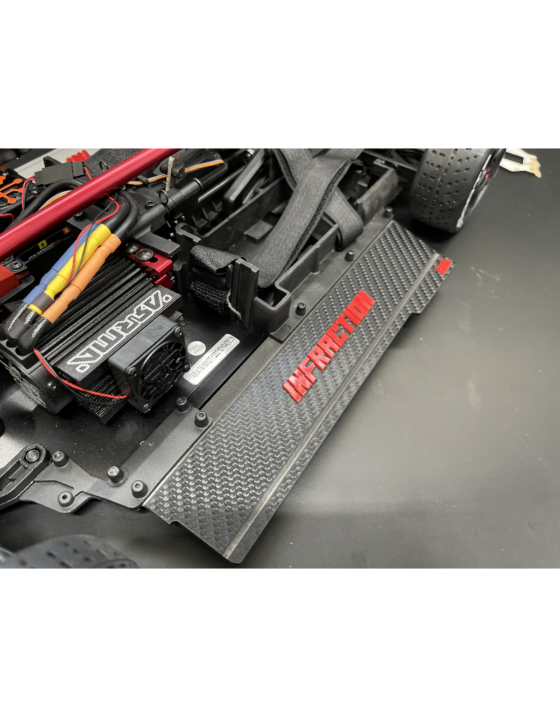 STUPID RC STP1172CF ARRMA IN FRACTON SIDE SKIRTS CARBON FIBER RED