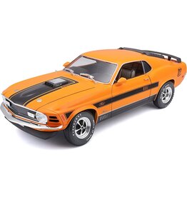 MAISTO MAISTO 31453 S.E. 1/18 SCALE DIECAST 1970 FORD MUSTANG MACH 1: ORANGE