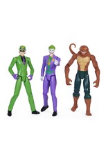 DC COMICS SPNM6064966/20138437 12" BATMAN, ROBIN & NIGHTWING VS THE JOKER, THE RIDDLER & COPPERHEAD