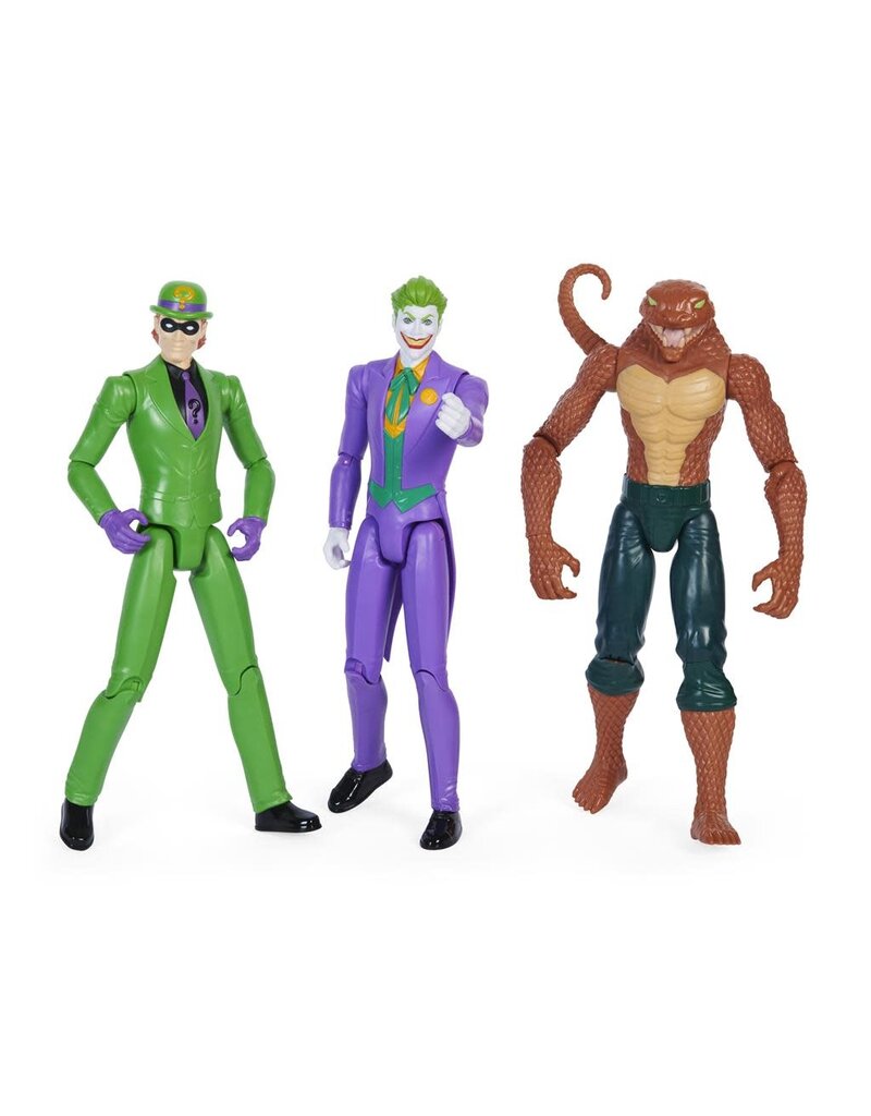 DC COMICS SPNM6064966/20138437 12" BATMAN, ROBIN & NIGHTWING VS THE JOKER, THE RIDDLER & COPPERHEAD