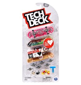 TECH DECK SPNM6028815/20136680 ULTRA DLX FINDERBOARD THE HEART SUPPLY SKATEBOARDS 4-PACK