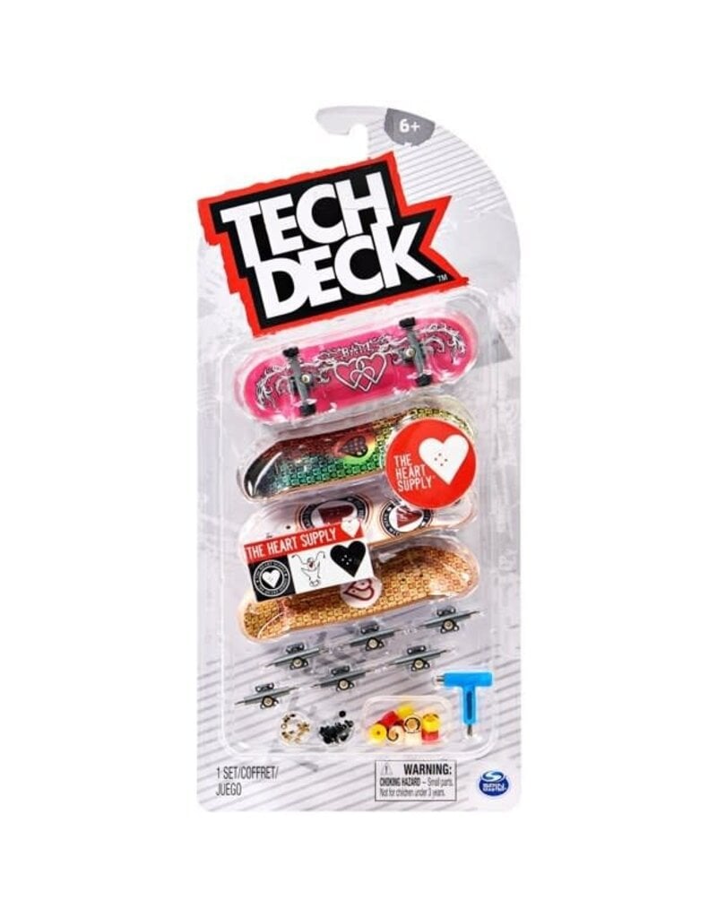 TECH DECK SPNM6028815/20136680 ULTRA DLX FINDERBOARD THE HEART SUPPLY SKATEBOARDS 4-PACK