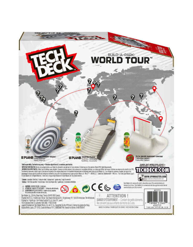 TECH DECK SPNM6055719/20127125 TECH DECK BUILD-A-PARK WORLD TOUR: SQUARE ROBERT-BAJAC