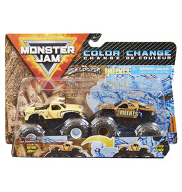 MONSTER JAM SPNM6055949/20129571 MONSTER JAM COLOR 1/64 CHANGING BULLDOZER VS THE MEENTS