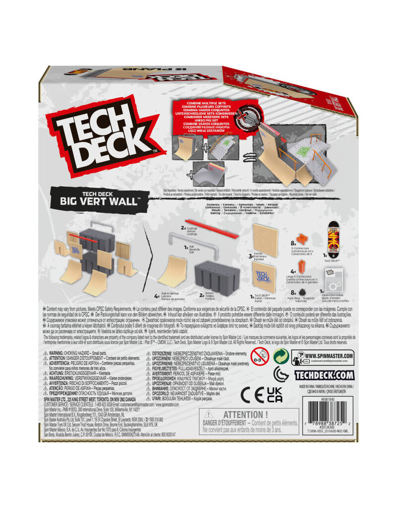 TECH DECK SPNM6061840/20134300 TECH DECK BIG VERT WALL X- CONNECT PARK