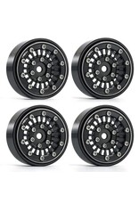TREAL TRLX00392SURR SCX24 WHEELS 1.0 BEADLOCK 27.3G TYPE C BLACK (4)