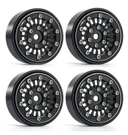 TREAL TRLX00392SURR SCX24 WHEELS 1.0 BEADLOCK 27.3G TYPE C BLACK (4)