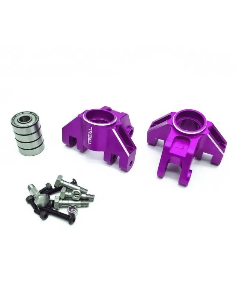 TREAL TRLX003E7EI9L ALUMINUM FRONT STEERING KNUCKLE FOR LMT PURPLE