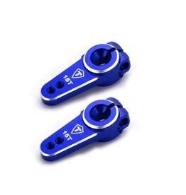 TREAL TRLX003EAJPU5 SCX24 SERVO HORN 15T FOR EMAX SERVO 2PC BLUE