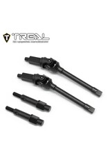 TREAL TRLX003Q58ODH STEEL FRONT CVD SHAFTS FOR SCX24 FRONT PORTAL AXLES