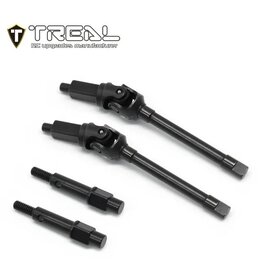 TREAL TRLX003Q58ODH STEEL FRONT CVD SHAFTS FOR SCX24 FRONT PORTAL AXLES