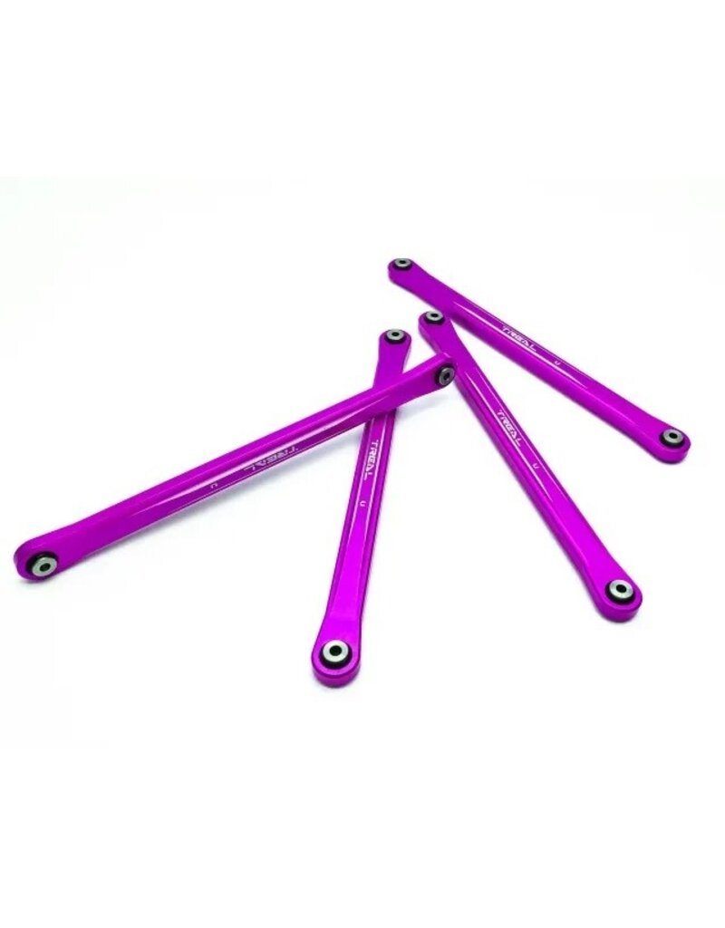 TREAL TRLX003FXYGJL ALUMINUM UPPER LINK BARS (4) LMT PURPLE