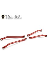 TREAL TRLX003Q5IIA1 7075 HIGH CLEARENCE LINK SET LOWER LINKS TRX-4M RED