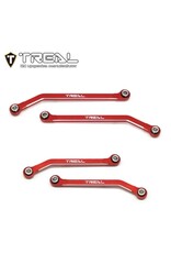TREAL TRLX003Q5IIA1 7075 HIGH CLEARENCE LINK SET LOWER LINKS TRX-4M RED