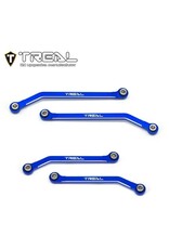 TREAL TRLB07GN5Y4X8 7075 REAR AXLE MOUNT SET 3 DEGREE FOR LMT BLUE (2)