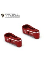 TREAL TRLX003QXEFEV 7075 SERVO HORN 25T FOR TRX-4M RED