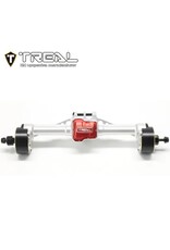 TREAL TRLX003TM0TKX REAR PORTAL AXLE COMPLETE KIT FOR TRX-4M SILVER/ RED