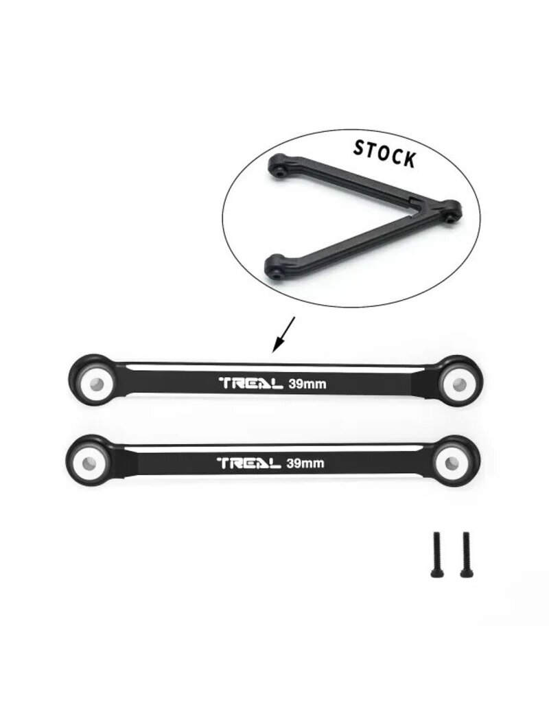 TREAL TRLX003AE3IG7 SCX24 HIGH CLEARENCE LINKS FOR C 10 BRONCO BLACK