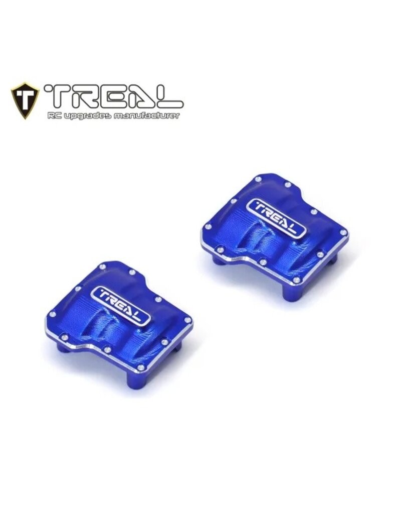 TREAL TRLX003KUULLL AXLE DIFF COVER FOR TRX4-M BLUE